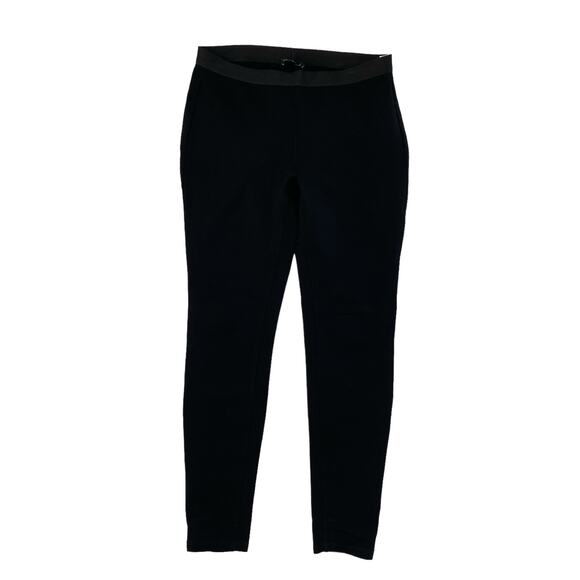 EILEEN FISHER Black Viscose Capsule Ponte Pull On Slim Pants Size Small #F5VS - Picture 1 of 8